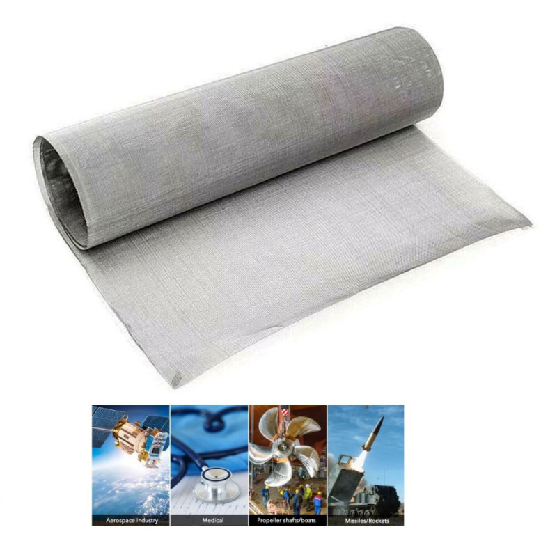 Rustfrit stål net 300-400 mesh trådnet gitter 1.4404 V4A 316 L X2CrNiMo17-12-2