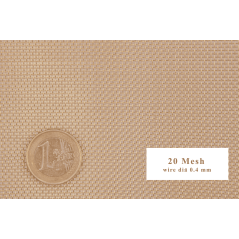 Messingvæv 20-120 mesh bredde 50mm-300mm CuZn36 CW507L gitter