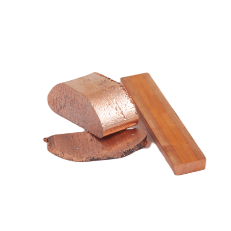 Kobberbarre element CW004A (Cu-ETP - 2.0065) Kobberbarre Cu 99,9% støbt